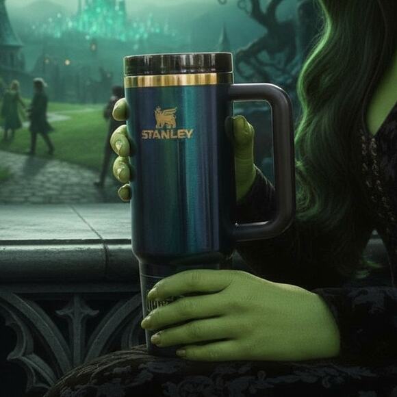 STANLEY TUMBLER 20 OZ ELPHABA WICKED FOR GOOD TUMBLER BUNDLE WITH STRAW SET - Picture 1 of 5